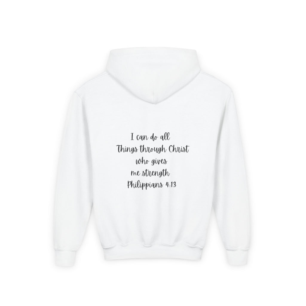 Youth Philippians 4:13 hoodie