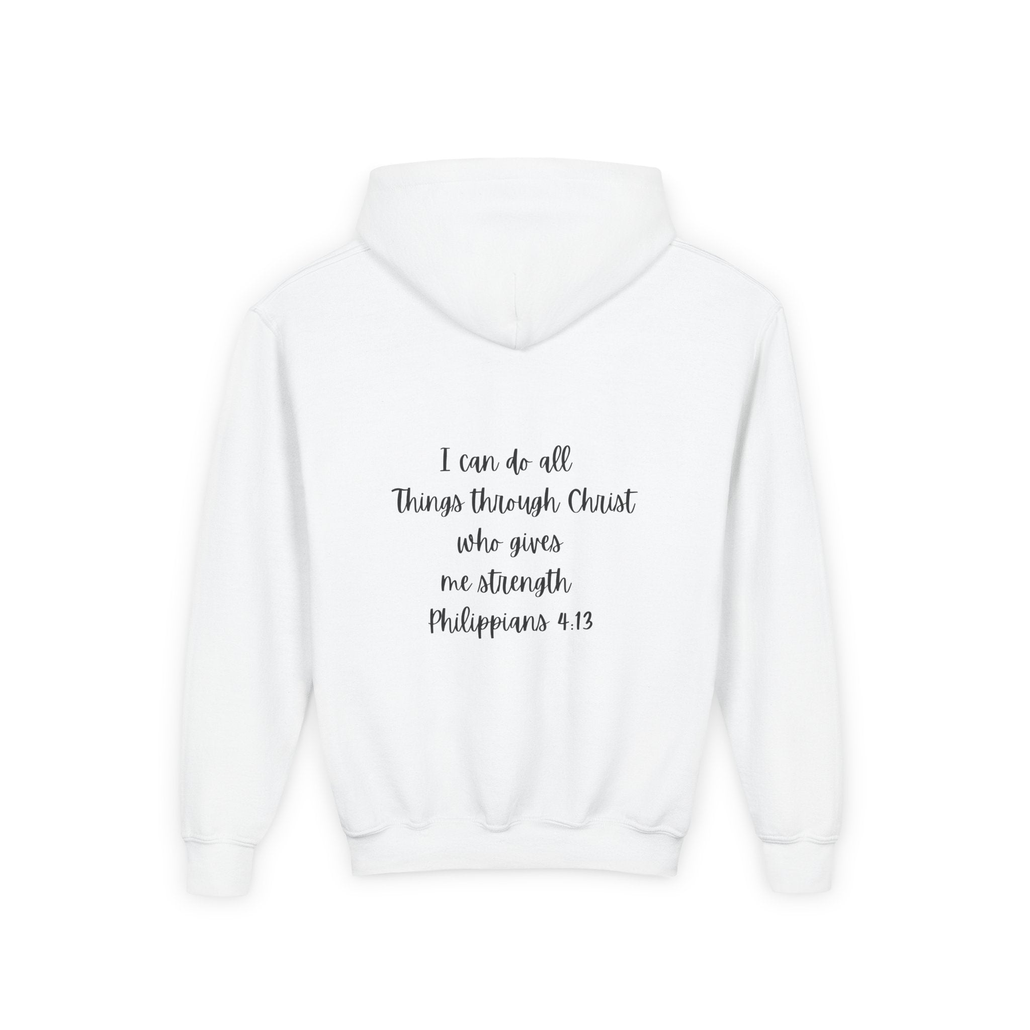 Youth Philippians 4:13 hoodie