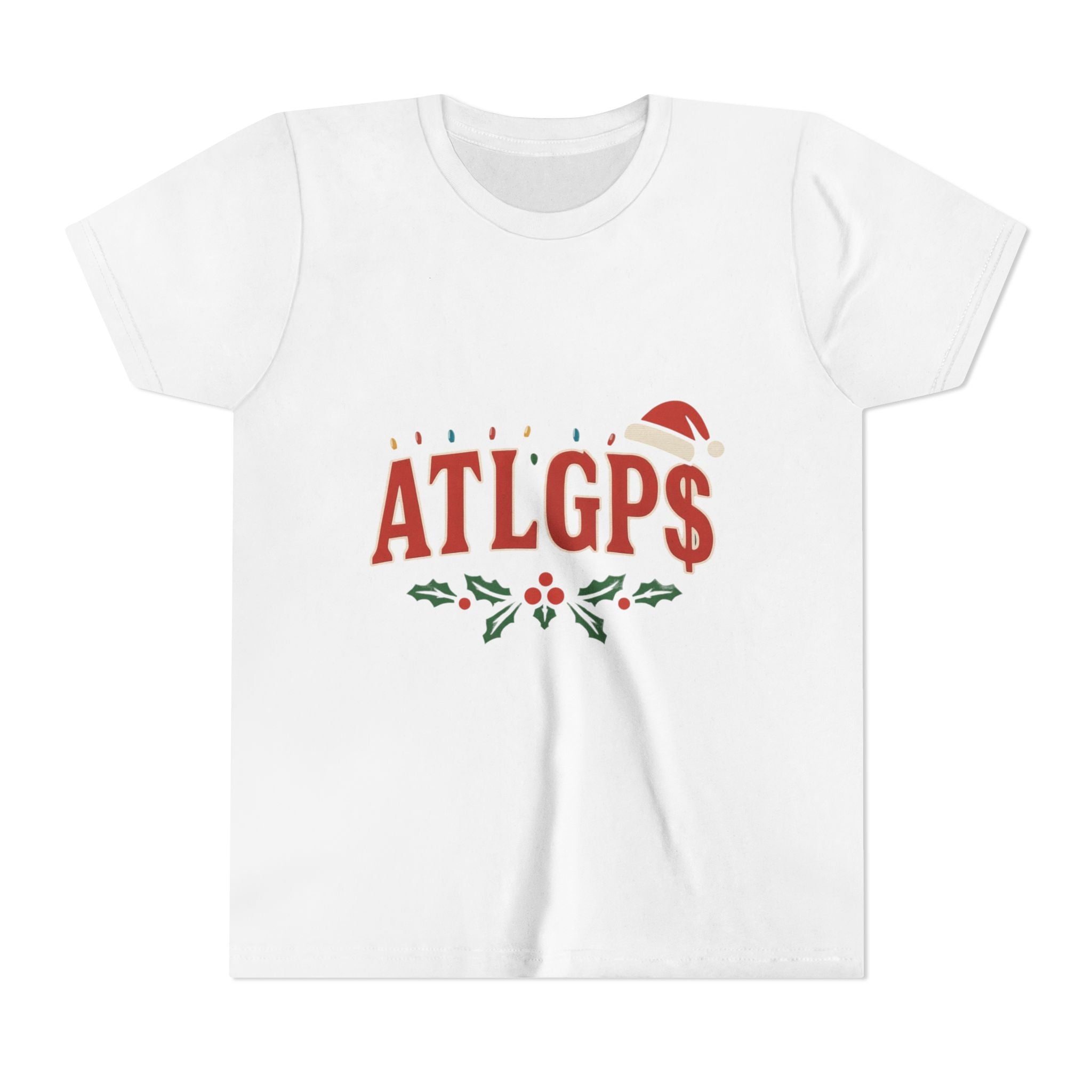 Youth ATLGP$ Santa hat shirt
