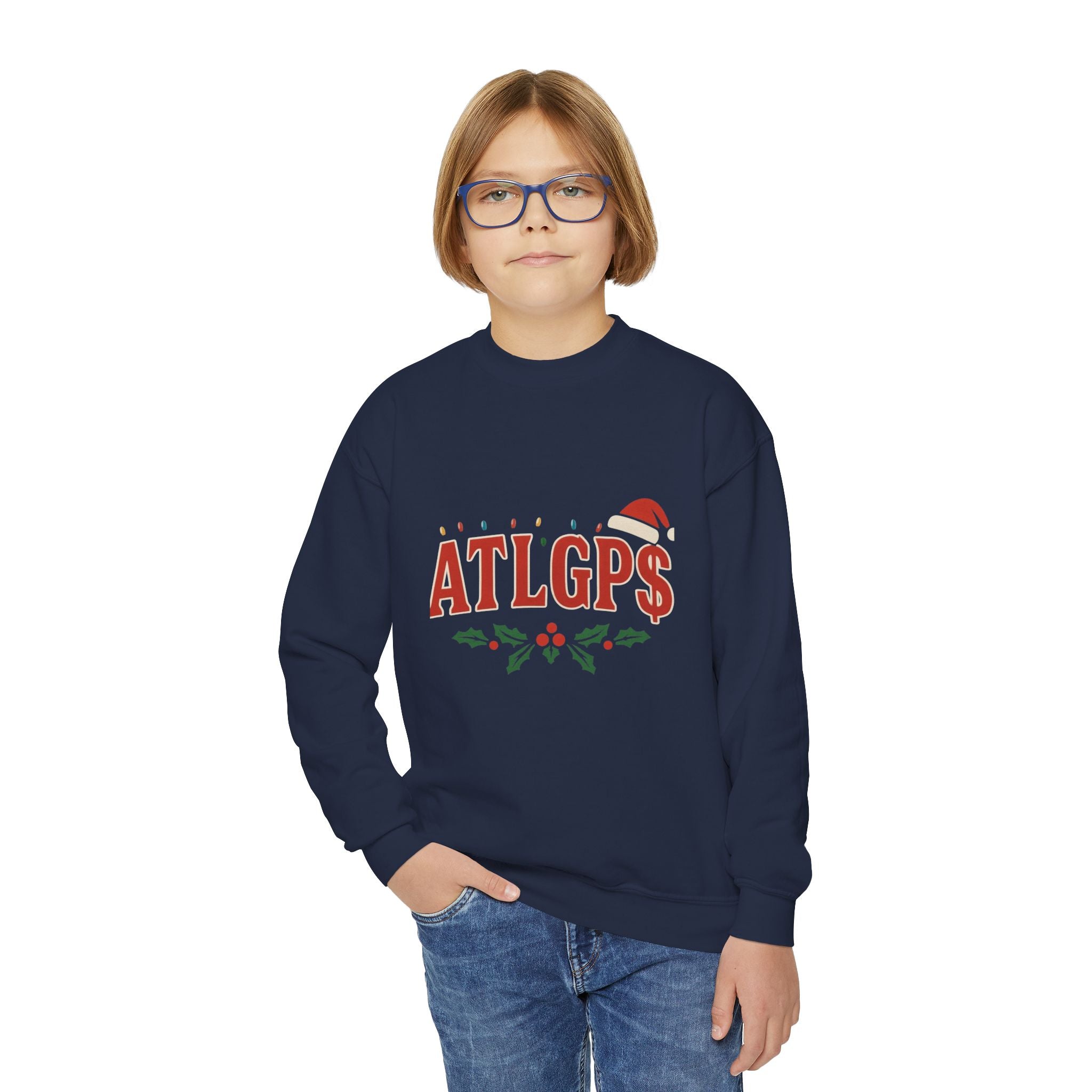 Youth ATLGP$ Santa hat hoodie