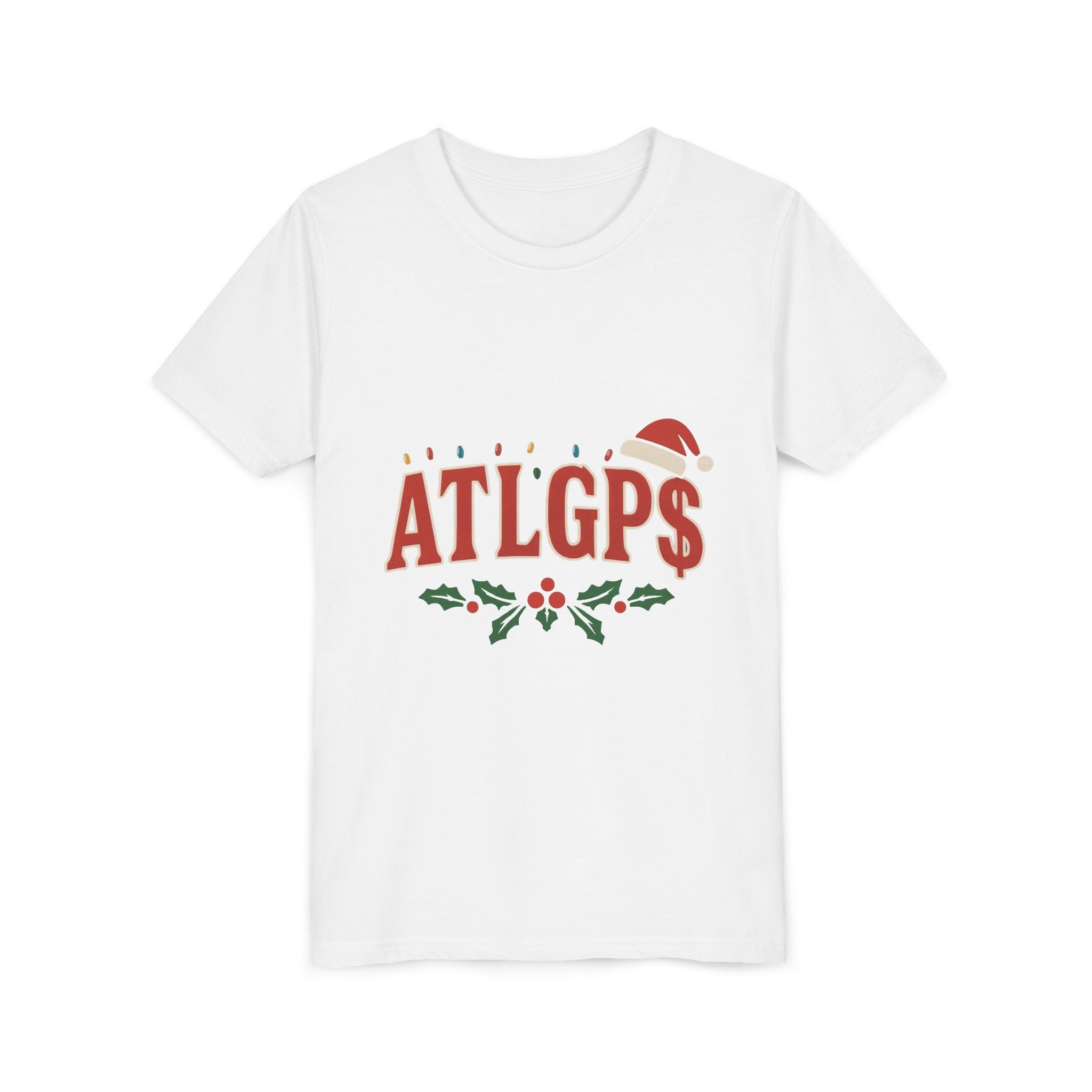 Youth ATLGP$ Santa hat shirt