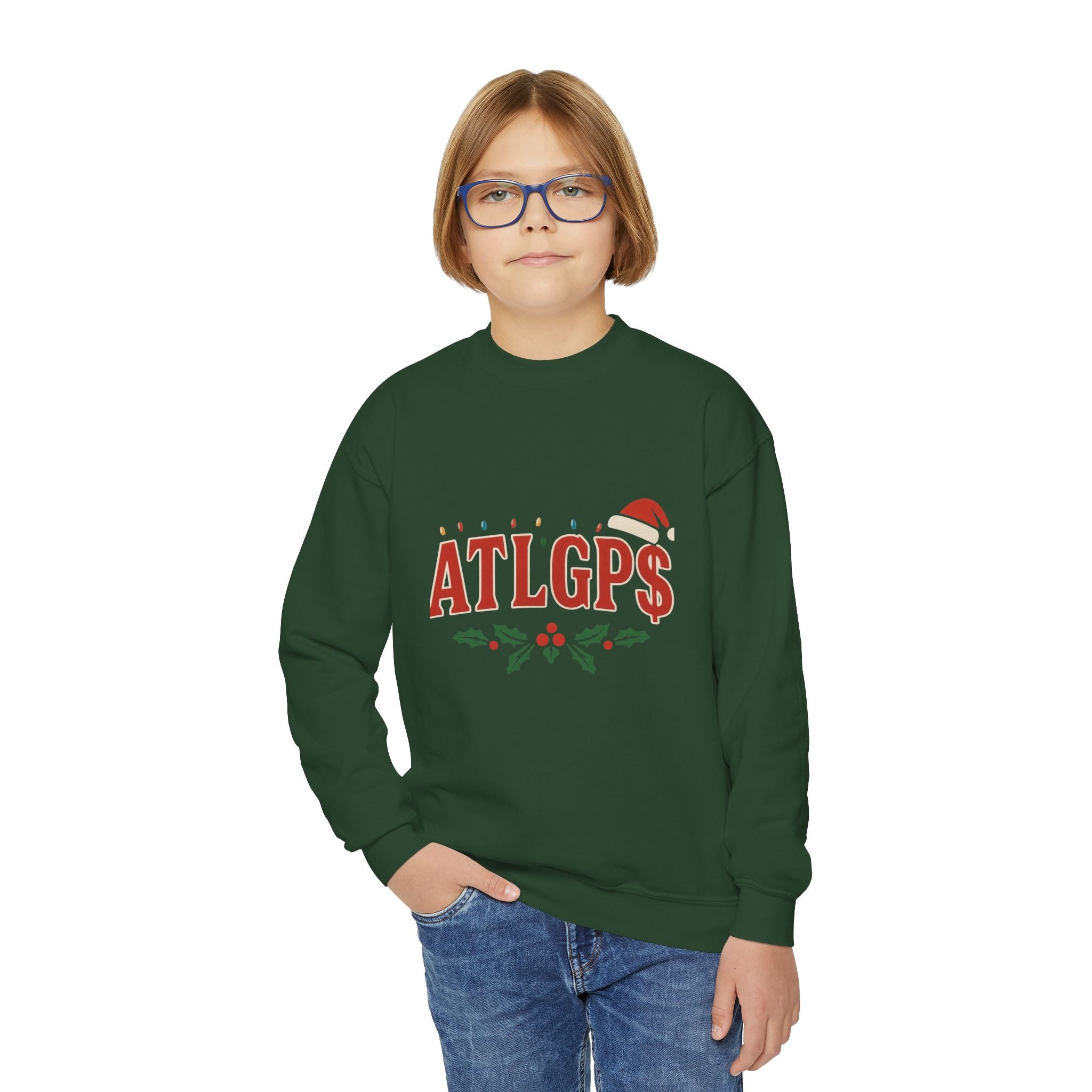 Youth ATLGP$ Santa hat hoodie