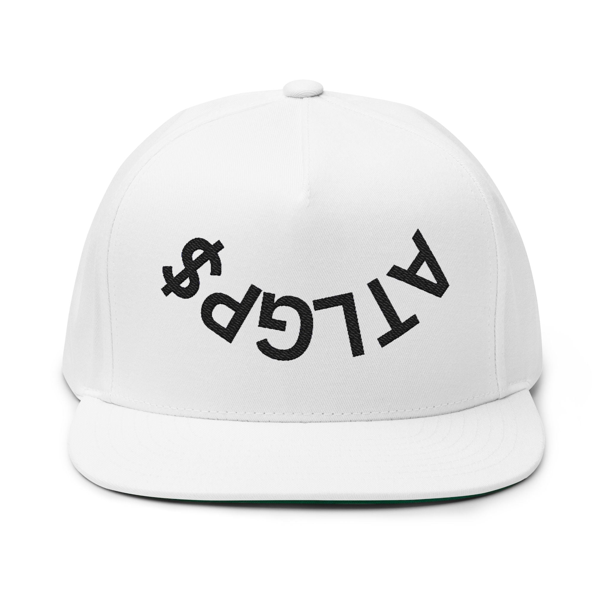 Upside down ATLGP$ hat ( flat bill)