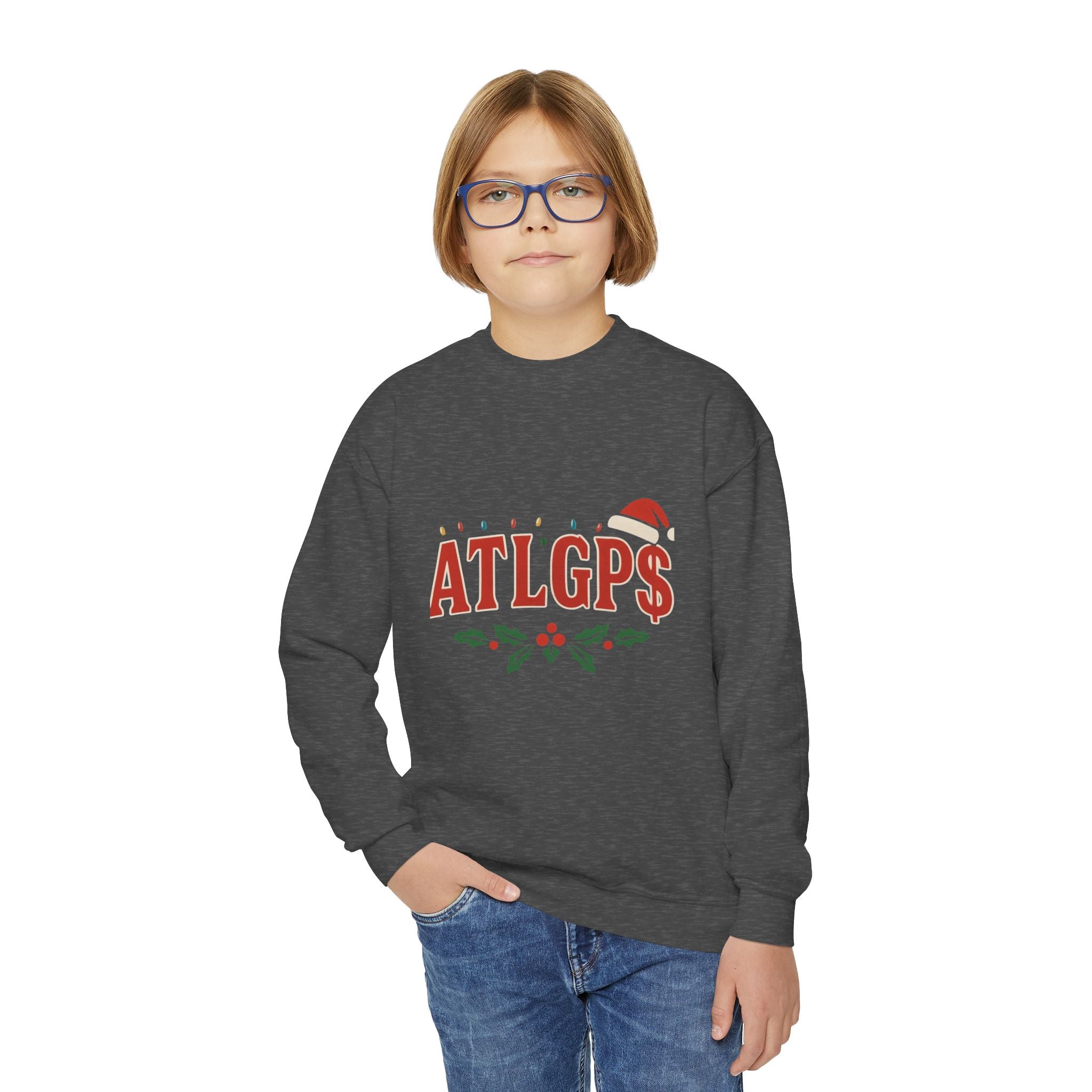 Youth ATLGP$ Santa hat hoodie