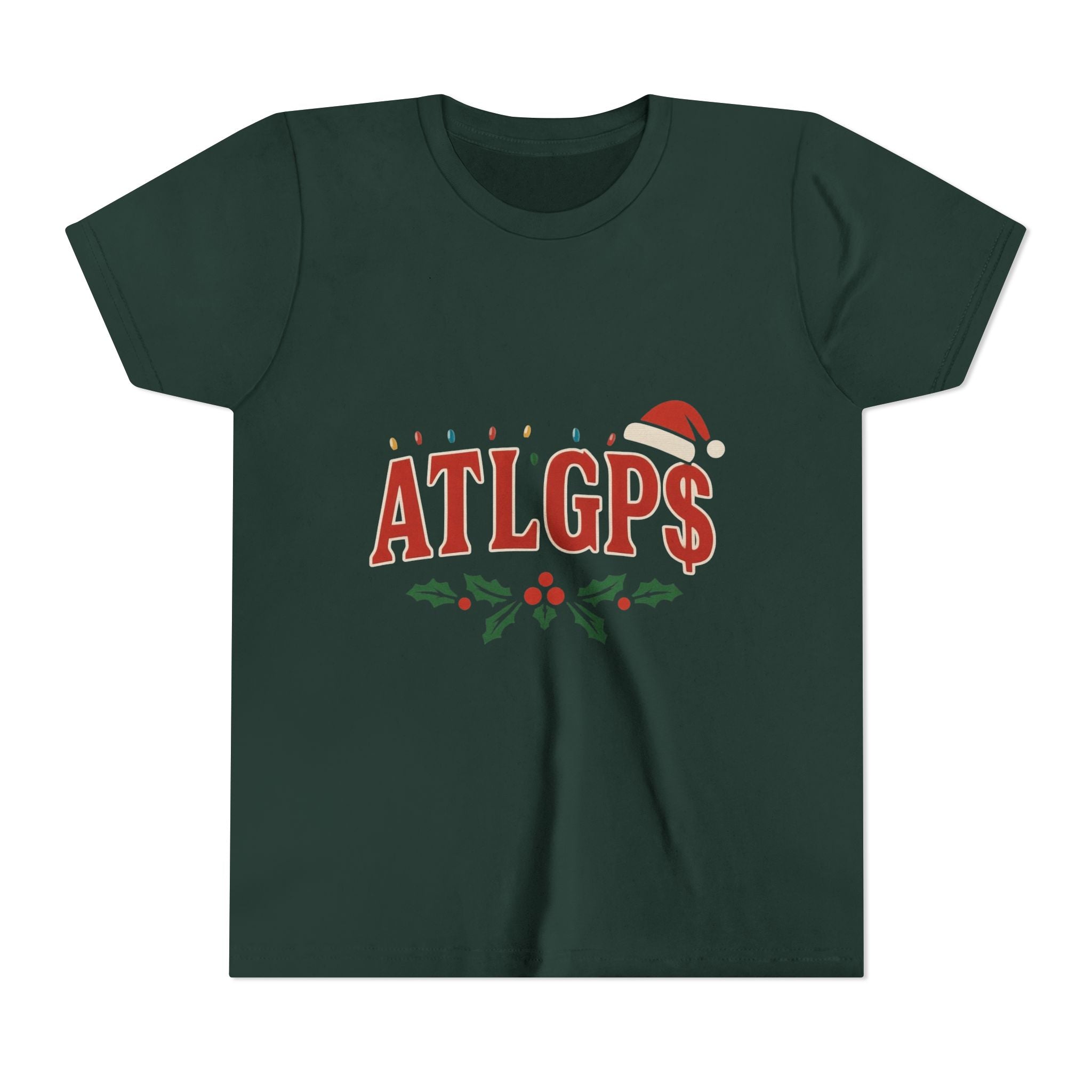 Youth ATLGP$ Santa hat shirt