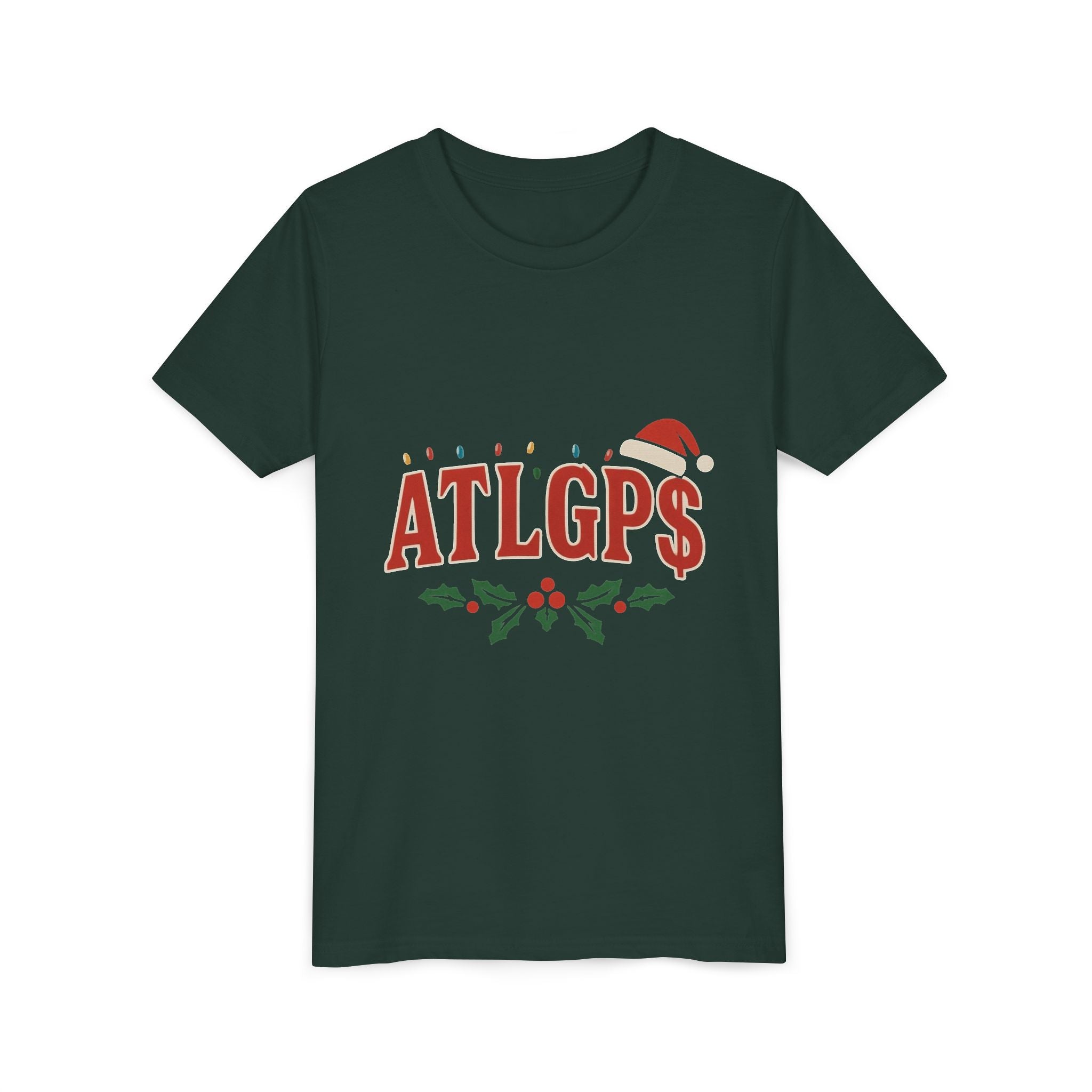 Youth ATLGP$ Santa hat shirt